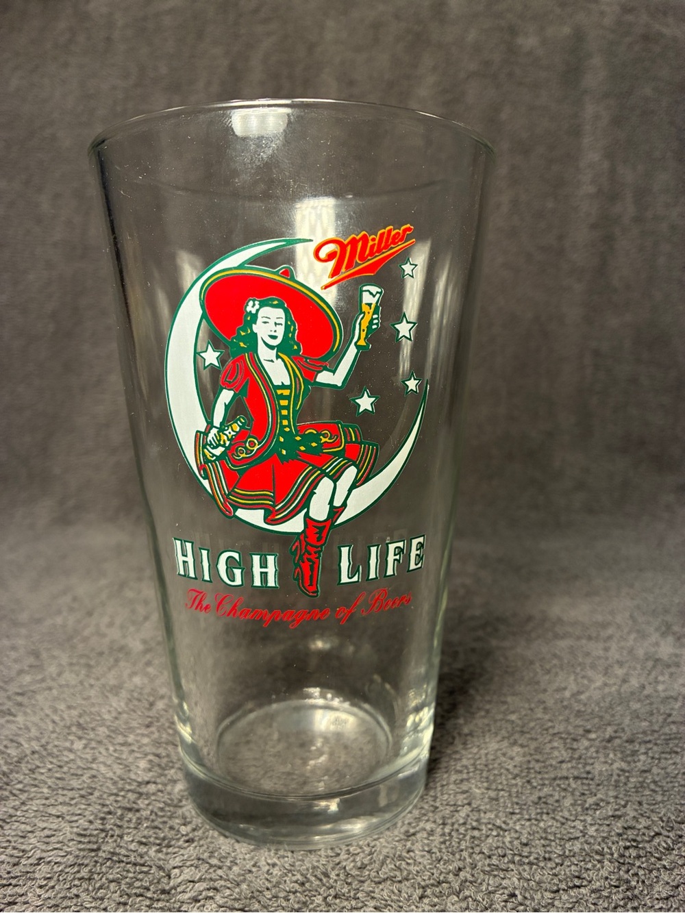 Miller High Life Red Logo Pint Glass - High Life Branding